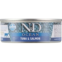 N&D Ocean Ton Balığı ve Somon Konserve Yetişkin Kedi Maması 80 G