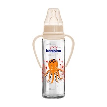 Tr Kulplu Cam Biberon 225 Ml
