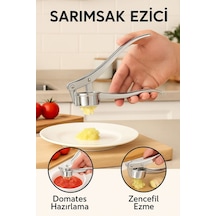 Paslanmaz Çelik Sarımsak Ezici Çok Amaçlı Pres Çelik Diğer