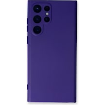 Samsung Galaxy S23 Ultra Kılıf Nano İçi Kadife Silikon - Mor