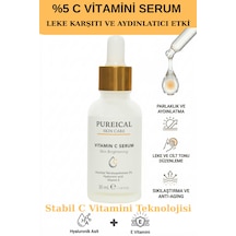 Pureical C Vitamini Serum %5, Aydınlatıcı, Leke Karşıtı Ve Anti-aging Bakım 30 Ml