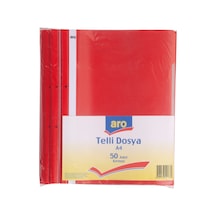 Aro Telli Dosya 50'li Kırmızı - Ekonomik Ve Dayanıklı Arşivleme Çözümü 2'li Ekonomik Paket - 2 Tarı Diğer
