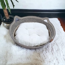 Decohandy 40 Cm Elyaflı Kedi Yatağı
