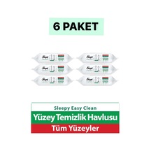 Sleepy Easy Clean Yüzey Temizlik Havlusu 100 Yaprak 6 Lı Set 600 Yaprak Tekli