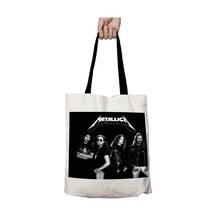 Art Hediye Siyah Kulplu Metallica Grup Yıkanabilir Okul Omuz Çanta Çok Renkli