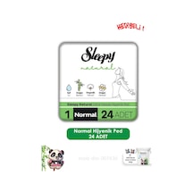 Sleepy Natural Ultra Hassas Hijyenik Ped Normal 24 Adet Ped Ve Rosıe