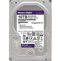 Wd 10tb Purple Wd102purz 7200 Rpm 256mb Cache Sata 6.0gb-s 3.5" Harddisk-57247