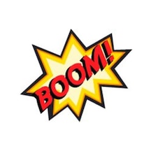 Bay Etiket Cex3 Boom Cizgi Roman Efekti Sticker