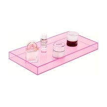 Willowhaven Crimson Akrilik Makyaj Tepsisi 25x12 Cm Banyo Organizer Sabunluk Mumluk Koyu Kırmızı