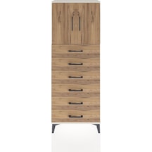 Arges Dolap 2 Raflı 6 Çekmeceli 2 Kapaklı 60x30x163 Aytaşı-çam Aytaşı