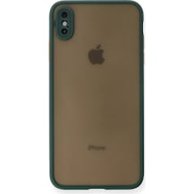 Newface Apple iPhone Uyumlu Xs Max Kılıf Montreal Silikon Kapak Glblseme - 39 - Yeşil