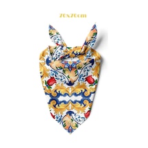Güneşli Venedik Desen 70 70cm Bandana/fular Çok Renkli