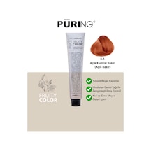 Puring Fruity Color Profesyonel Krem Saç Boyası 100ml - 8.4 Açık Kumral Bakır Açık Bakır