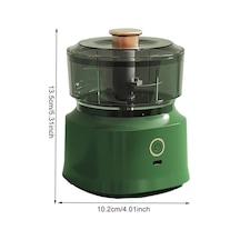 Dancemonkey Cbtx Jrq-01 Ev Kablosuz Kıyma Makinesi, Mutfak Sarımsak Dövücü, Elektroliz Kaplama Çift Tıklama Yeşil Yeşil