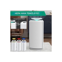 Akıllı Hava Temizleyici H13 Hepafiltre Uv-c Işıklı İyonizerli Koku Toz Giderici Alerji Sterilizasyon Beyaz