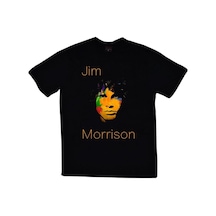 Stoned&Fame The Doors Baskılı Unisex %100 Pamuk Siyah T-shirt SIYAH