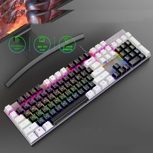 104 Tuşlu Gaming Klavye Rgb Işıklı Animasyon Modlu Mekanik Hisli Klavye Oyuncu Klavyesi
