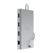 Razer Usb-c Bağlantı İstasyonu - Hdmı, Gigabit Ethernet, 3,5 Mm Ses Bağlantı Noktası, Usb-a Ve -c İle 11 Bağlantı Noktası, Windows Ve Mac İle Uyumlu 4k Ekran Çıkışı, 7.1 Surround Ses Mercury