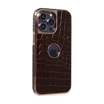 Newface Apple İphone 14 Pro Max Kılıf Snake Kapak - Bordo