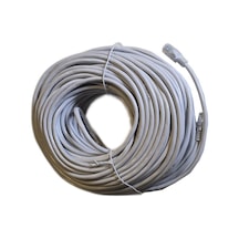 Cat6 Ethernet Kablosu 50 Metre Utp Rj45 Patch İnternet Bilgisayar Modem Bağlantı Kablosu Beyaz