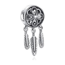 Spiritüel Düş Kapanı Sallantılı 925 Ayar Gümüş Charm