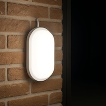 Aydos 15w Ip65 Oval Beyaz Led Tavan Ve Duvar Lambası 6500k Beyaz Işık Su Ve Toz Geçirmez Ba