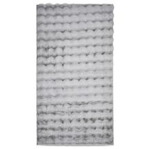 Yünteks Bubble Kabartmalı Peluş Post Halı 90x150 Gri