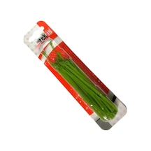 Tek-iş Yeşil Plastik Kablo Bağı Seti 100mm X 2.5mm 50 Adet Dayanıklı Cırt Kelepçe Kablo Düzenleyici Ve Sabitleyici