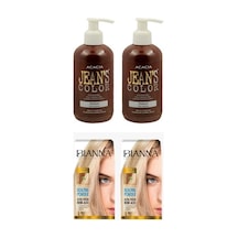 Saç Boyası - Jean's Color Saç Boyası Gün Batımı 250 ml 2 Adet + 2 Adet Bianna Saç Açıcı