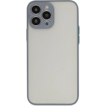 Apple İphone 14 Pro Max Kılıf Montreal Silikon Kapak - Gri