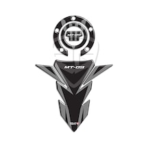 Yamaha Mt 09 Tank Pad Depo Kapak Pad Gri Siyah