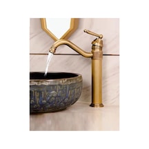 Rena Design Rustik Antik Lavabo Bataryası Banyo Çanak Musluğu Eskitme Osmanlı Lavabo Armatür Otantik Bakır Inox