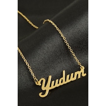 Yudum - 207 - İsimli - Novapazr - Kolye -sarı altın