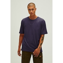 Routıne Basıc T-shırt Os Erkek T-shirt 26.01.07.042-c180 Mor