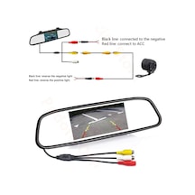 Geri Görüş Monitörü 4.3" Ekran Ayna Üzerine Geçmeli