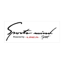 Oto Sticker Sports Mind Fiat Linea Sticker   Beyaz-Kırmızı-