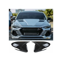 Hyundai Elantra Sinyalli Batman Yarasa Ayna Kapağı Parlak Siyah Abs 2016 2017 2018