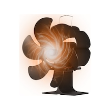 Xiyyadms "taşınabilir 6 Kanatlı Isıtıcı Fan - Şömine Ve Soba İçin Sessiz Çalışma, Aşırı Isınma Korumalı"