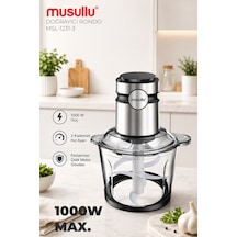 Musullu Msl-1231-3 1000 W 3 L Çift Hazneli Doğrayıcı Rondo