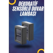Yeni Model Solar Çift Taraflı Duvar Lambası Dekoratif Duvar Lambası Çok Renkli