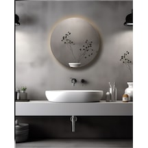 Banyo Dolabı Aynalı Dokunmatik Ledli Flora Suny Antrasit