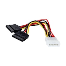 Sata Power Kablosu 20 Cm 2 Li Sata Çoklayıcı Güçlü Bakır Kablo