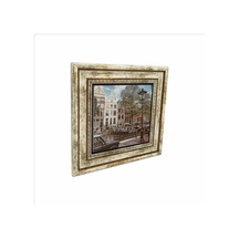Amsterdam Görseli Baskılı Taş Tablo 25x25 512