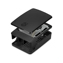 Raspberry Pi 5 Lisanslı Muhafaza Kutusu Siyah-gri