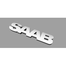 Saab 900 - 9000 Ön Panjur Amblem - Siyah - 3d