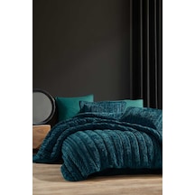 Elart Comfort Yeni Nesil Çift Kişilik Uyku Seti- 3 Parça Velvet Zümrüt Yeşili