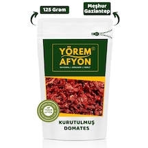 Yörem Afyon Meşhur Gaziantep Sofralarının Yıldızı Etli İnce Dilim Güneşte Kurutulmuş Yerli Domates Kurusu 125g