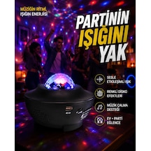 10 Renkli Kombinasyon + Breathing Light + 2 Saat Zamanlayıcılı Star Lamba - Lisinya Siyah 37466125