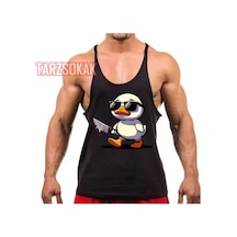 Tarzsokak Gym Tank Top Fitness Sporcu Atleti Gym73 Siyah