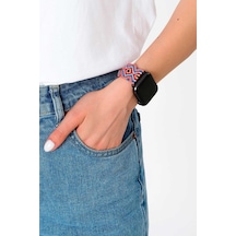 Hippi Anatolia Gümüş Örgü Apple Uyumlu Watch  Kordonu 42-44-45-49 Mm
